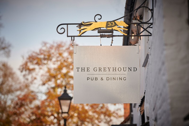 The Greyhound outside sign
